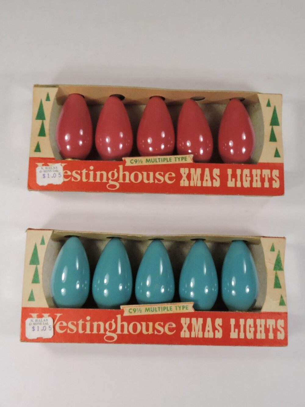 Vintage Westinghouse Christmas Lights - 10 In Total 1960's Era